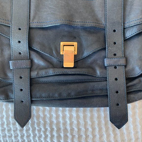 Proenza Schouler Ps1 Navy Leather Cross Body Bag - Picture 5 of 16